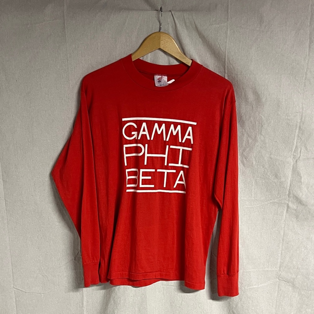 Red Long Sleeve Gamma Phi Beta Shirt